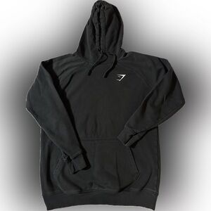 Gymshark hoody pullover black size medium
